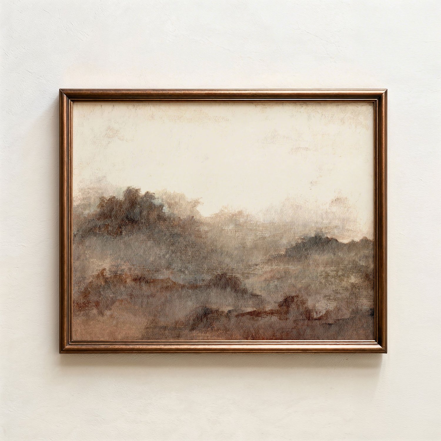 "Brown Abstract Landscape" Print