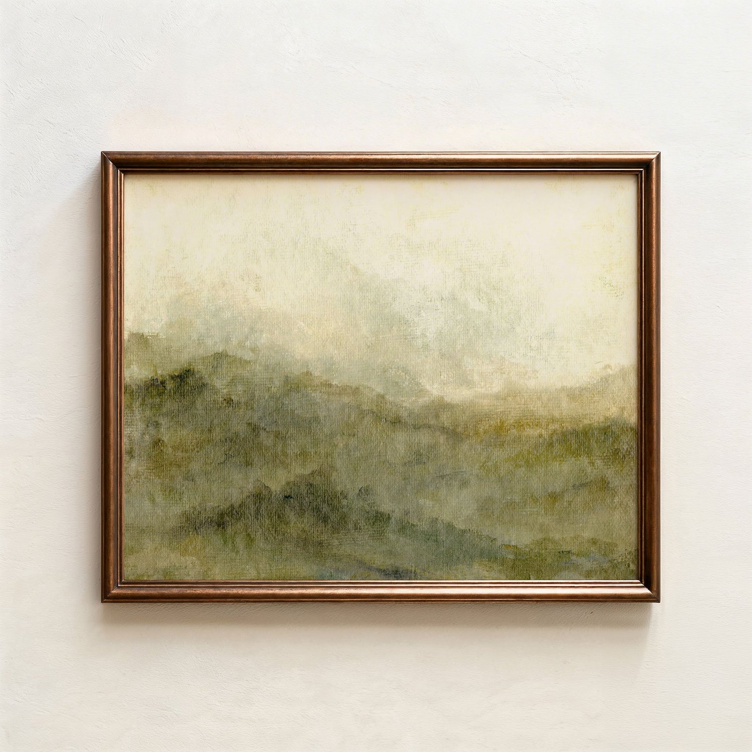 "Green Abstract Landscape" Print